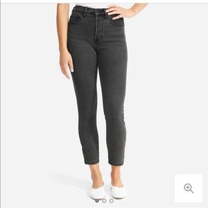 Everlane hi rise authentic stretch cigarette jeans